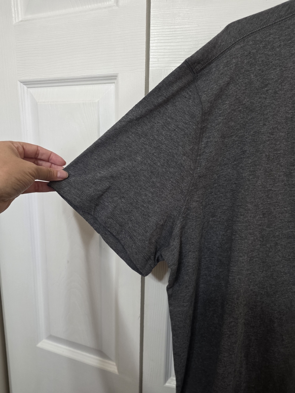 Banana Republic Charcoal Gray Short-Sleeve Henley - Picture 5 of 9